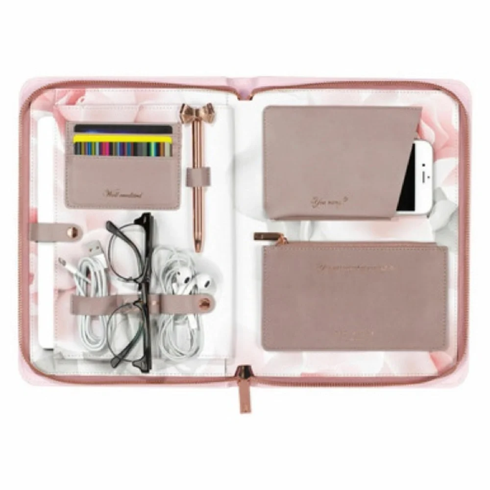 Ted Baker London Travel Lifestyle Organizer Thistle in Gift Box metallic details